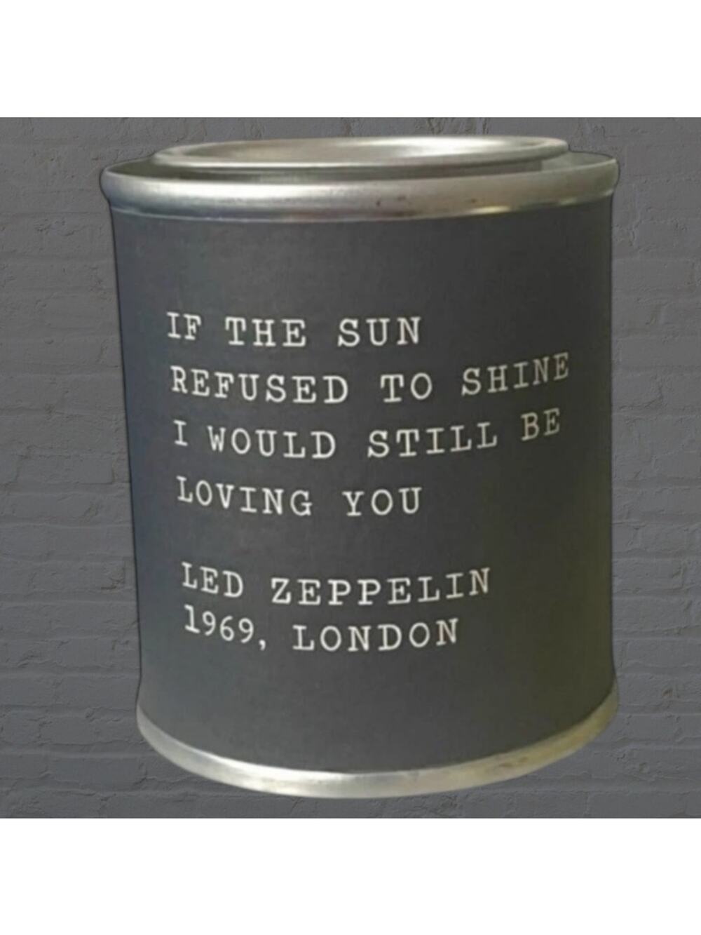 Sugarboo Co Legends Led Zeppelin Candle 1969 Still Be Loving You Gray Wax 3oz